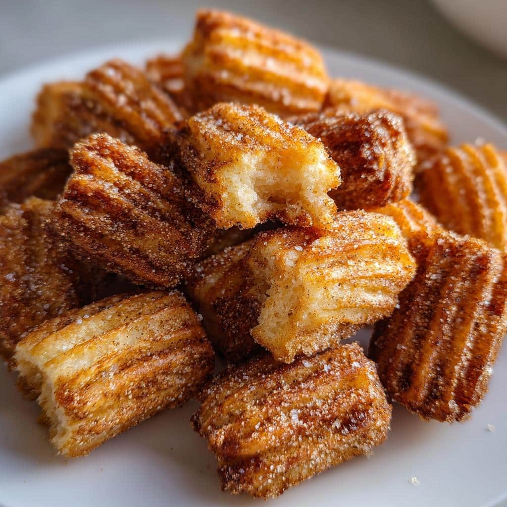 air fryer churro bites no bake style