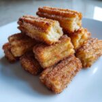 air fryer churro bites party dessert