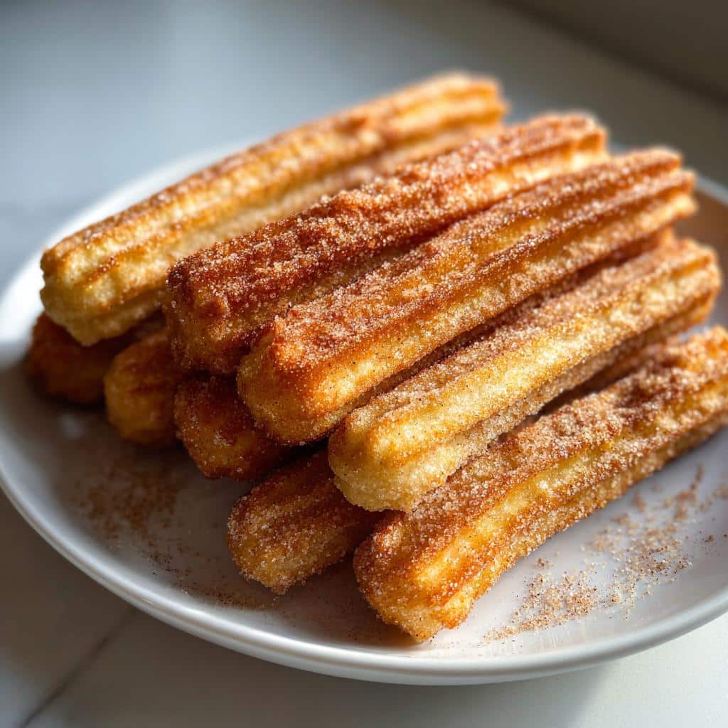 air fryer churro bites winter dessert