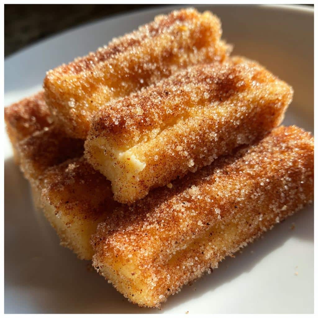 air fryer churro bites with cake mix - detail 1