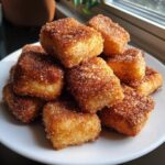 air fryer churro bites with crescent rolls