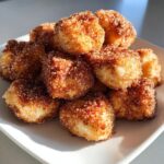 air fryer churro bites with puff pastry