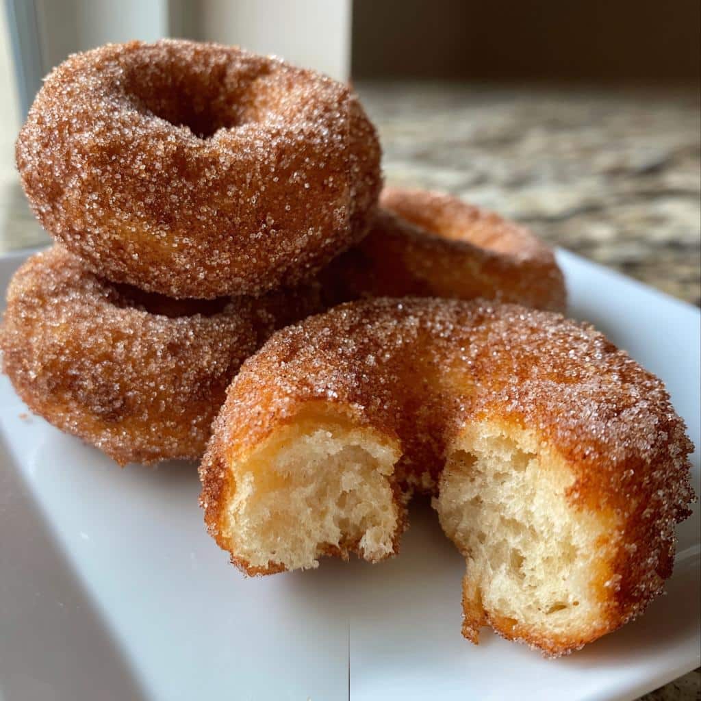 air fryer churro donuts 10 minute