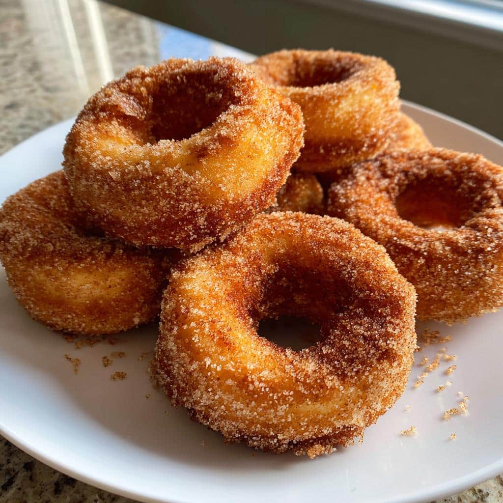 air fryer churro donuts 3 ingredient