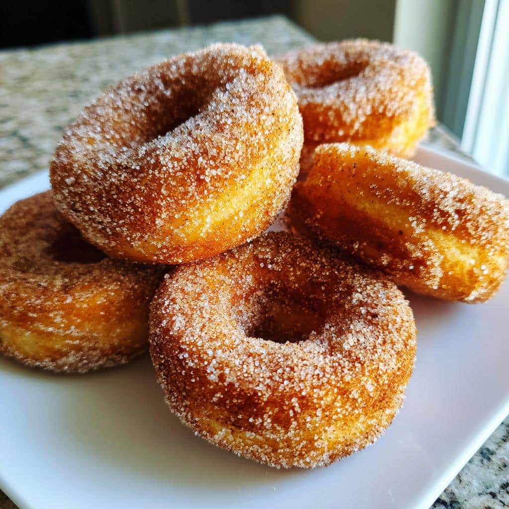 air fryer churro donuts 5 minute