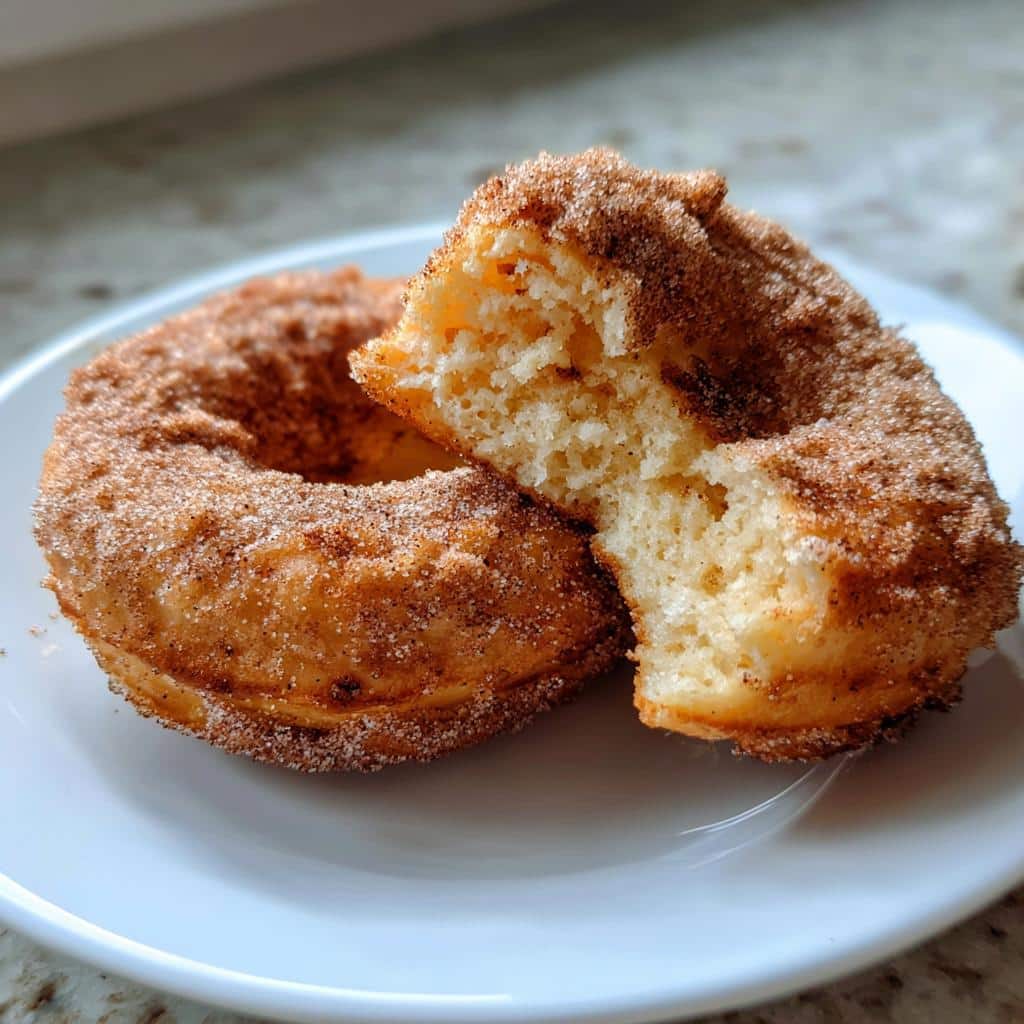 air fryer churro donuts from scratch - detail 1