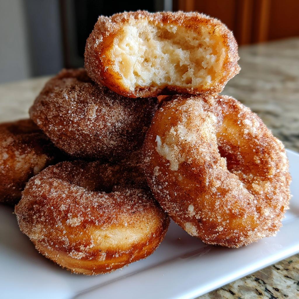 air fryer churro donuts gooey - detail 1