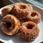 air fryer churro donuts gooey