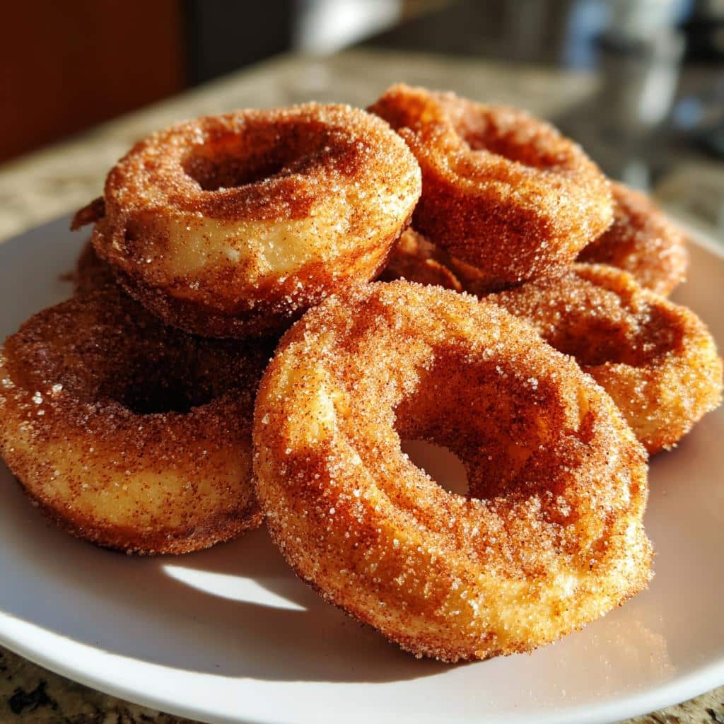 air fryer churro donuts low calorie - detail 1