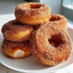 air fryer churro donuts no bake style