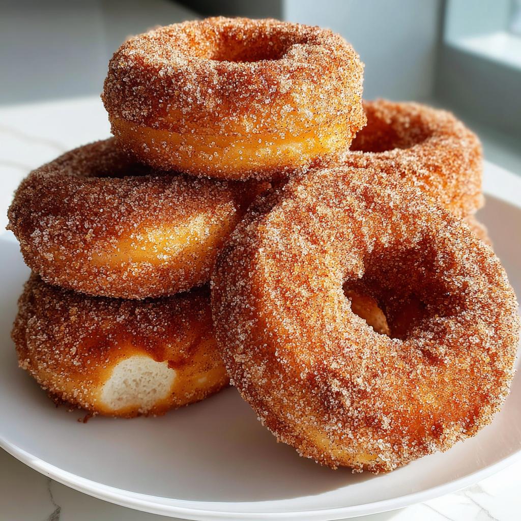 air fryer churro donuts no bake style
