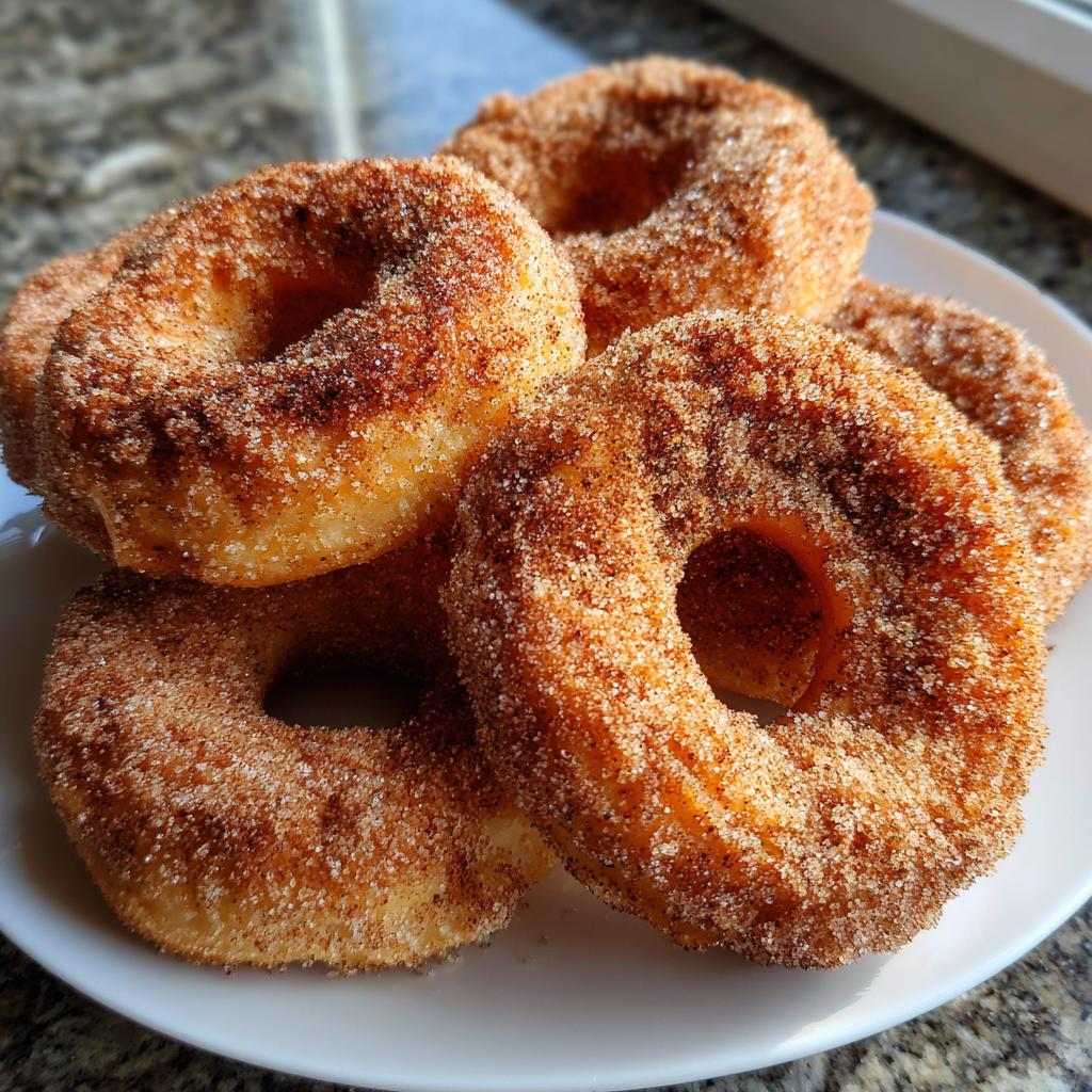 air fryer churro donuts no oven - detail 1