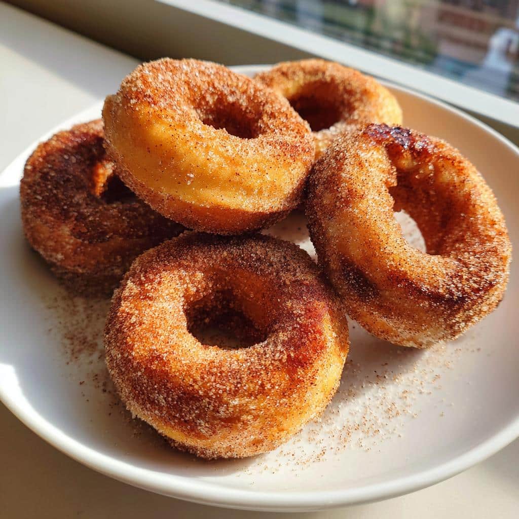 air fryer churro donuts party dessert - detail 1