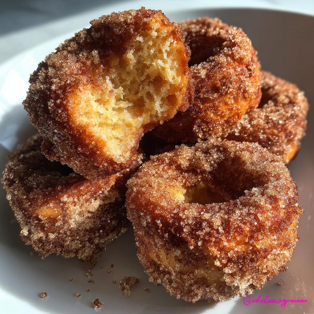 air fryer churro donuts small batch - detail 1