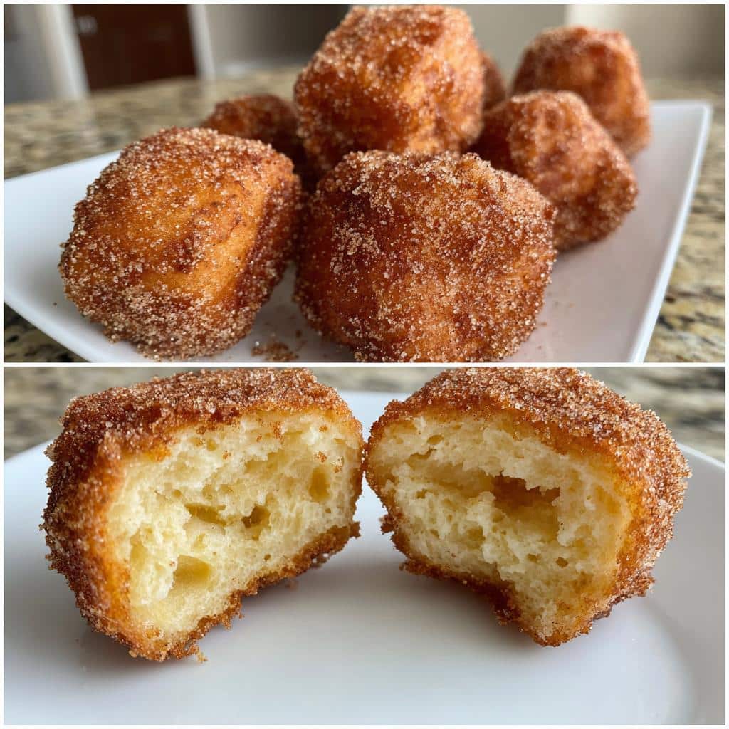air fryer churro donuts soft center