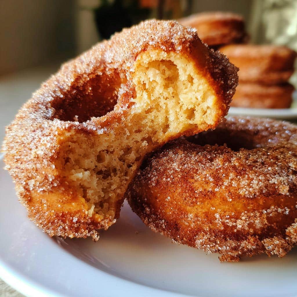 air fryer churro donuts winter dessert