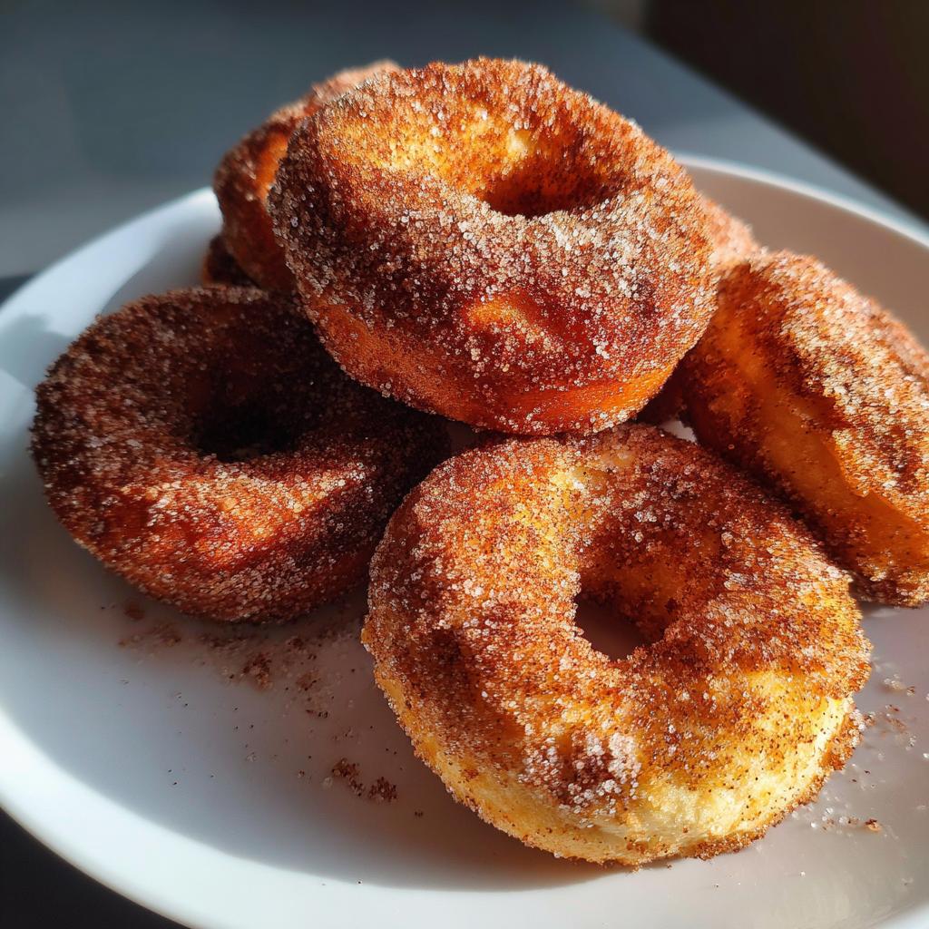 air fryer churro donuts with biscuit dough - detail 1