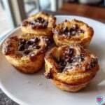 air fryer cookie cups with puff pastry