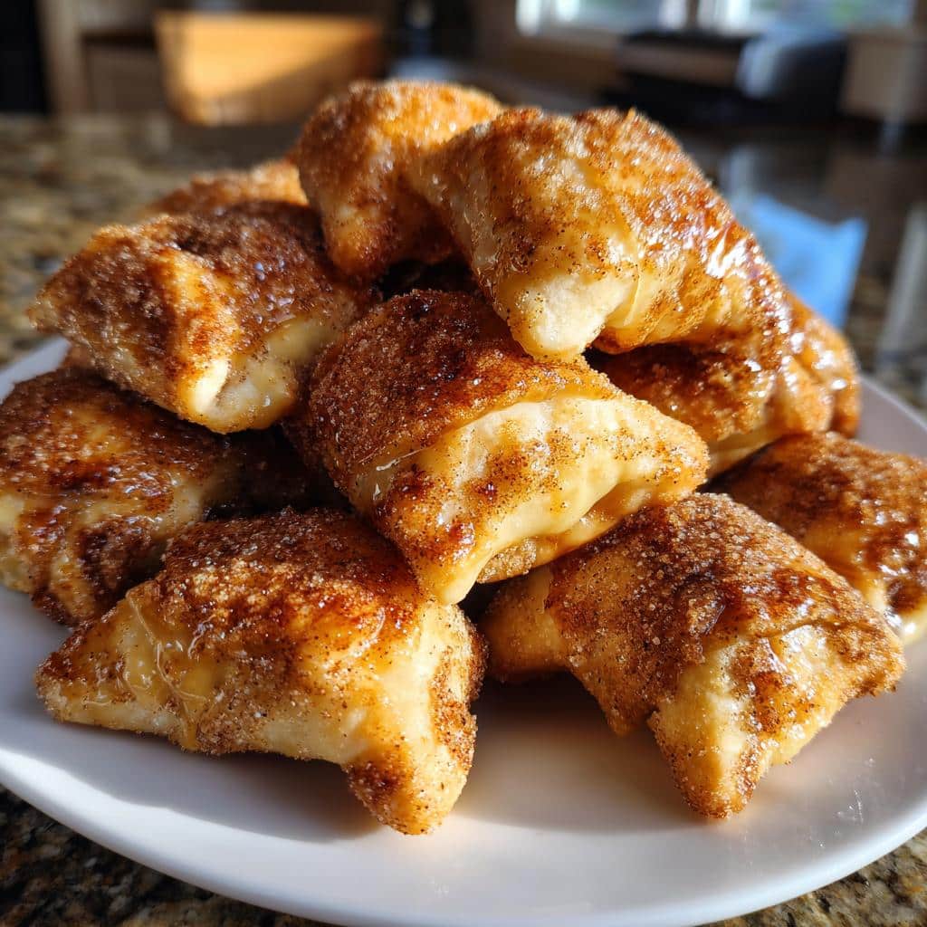 air fryer cookie dough bites with crescent rolls