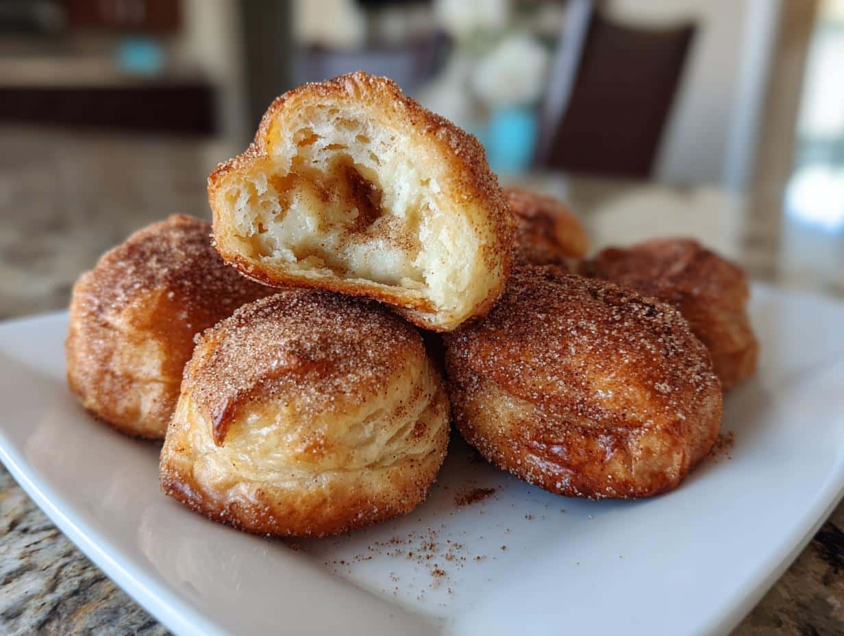 air fryer cookie dough bites with puff pastry - detail 1