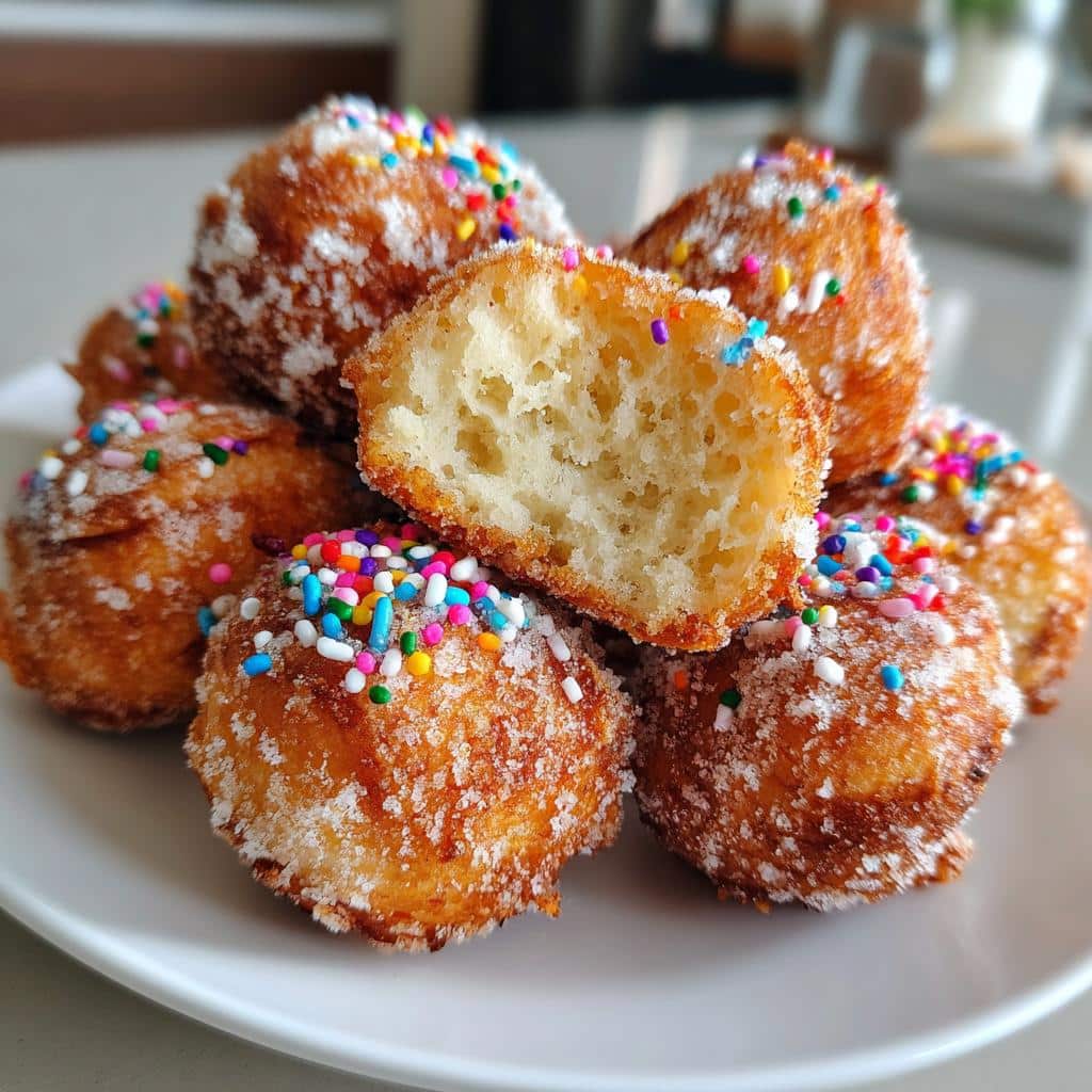 air fryer donut holes valentines day - detail 1