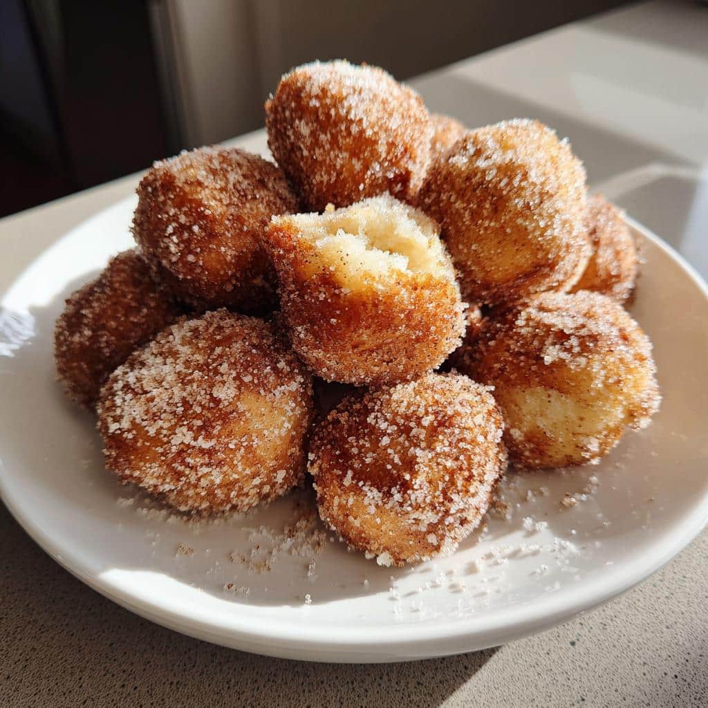 air fryer donut holes winter dessert