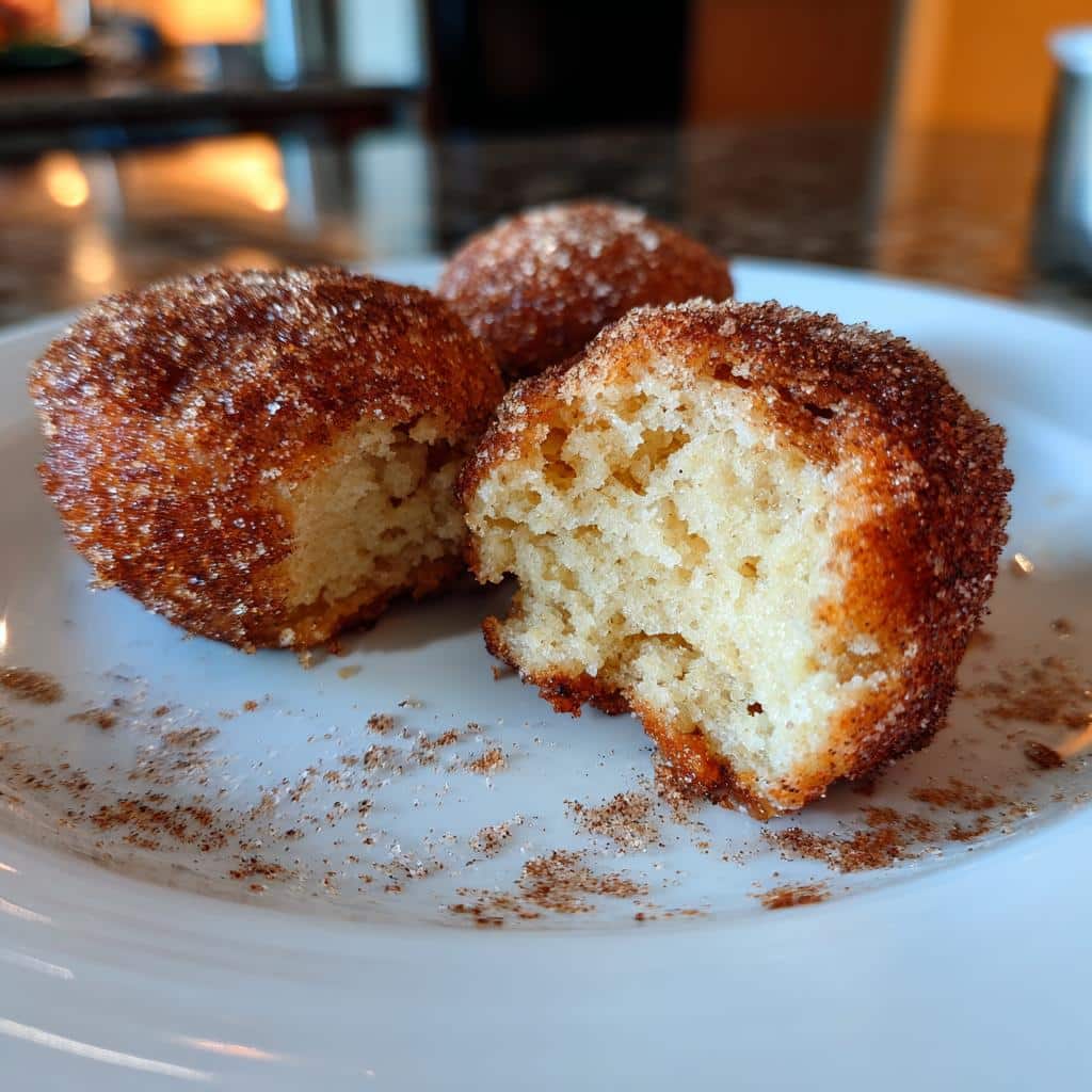 air fryer donut holes with cake mix - detail 1