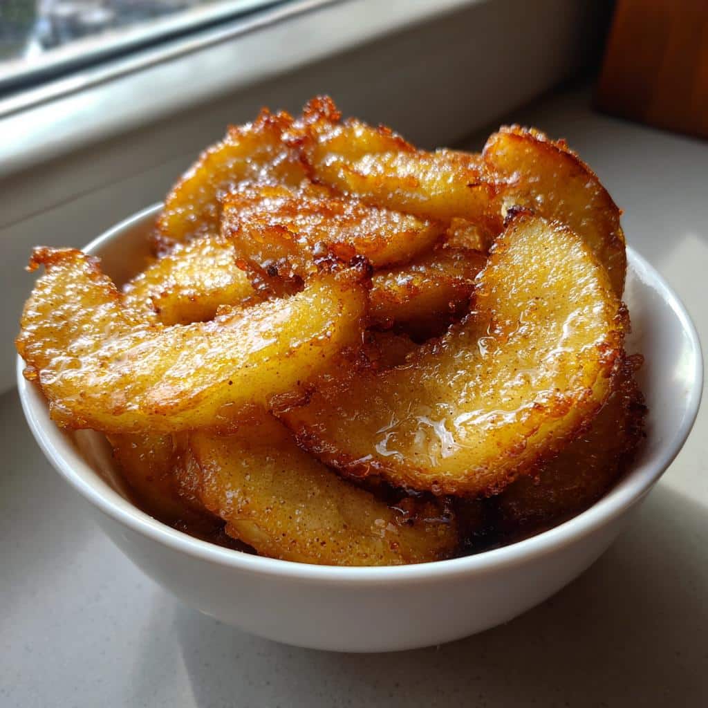 air fryer fried apples easy