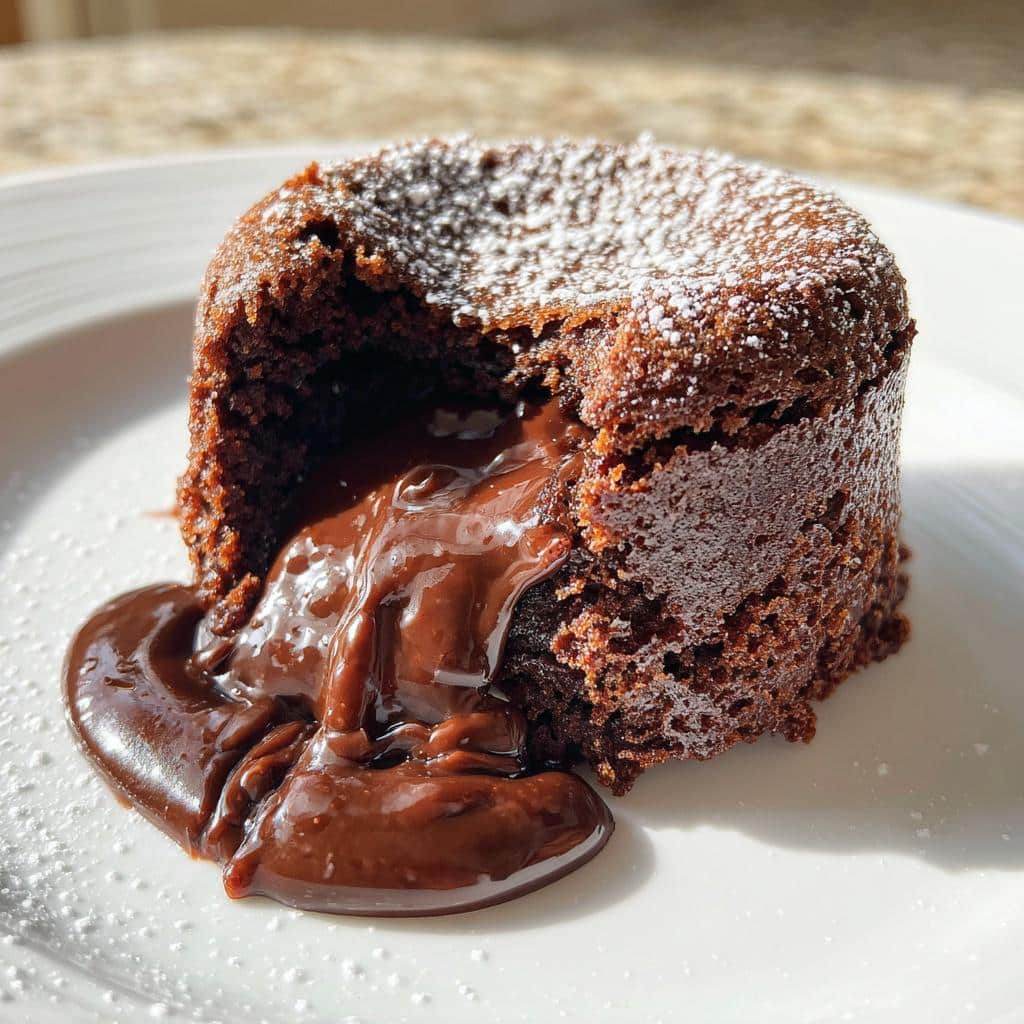 air fryer lava cake 3 ingredient