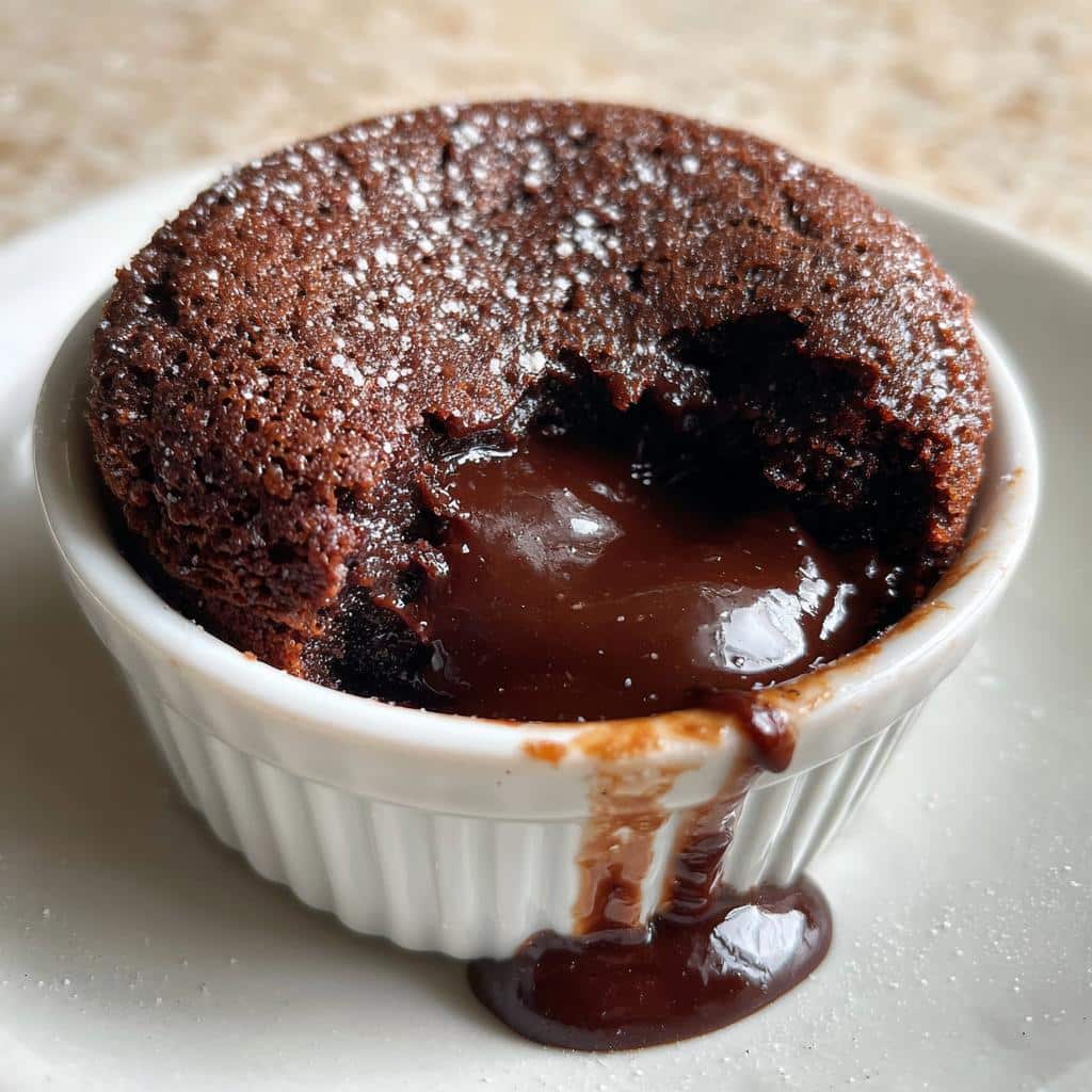 air fryer lava cake 5 ingredient