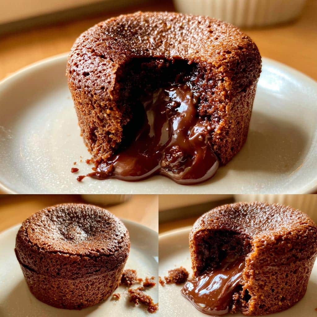 air fryer lava cake crispy