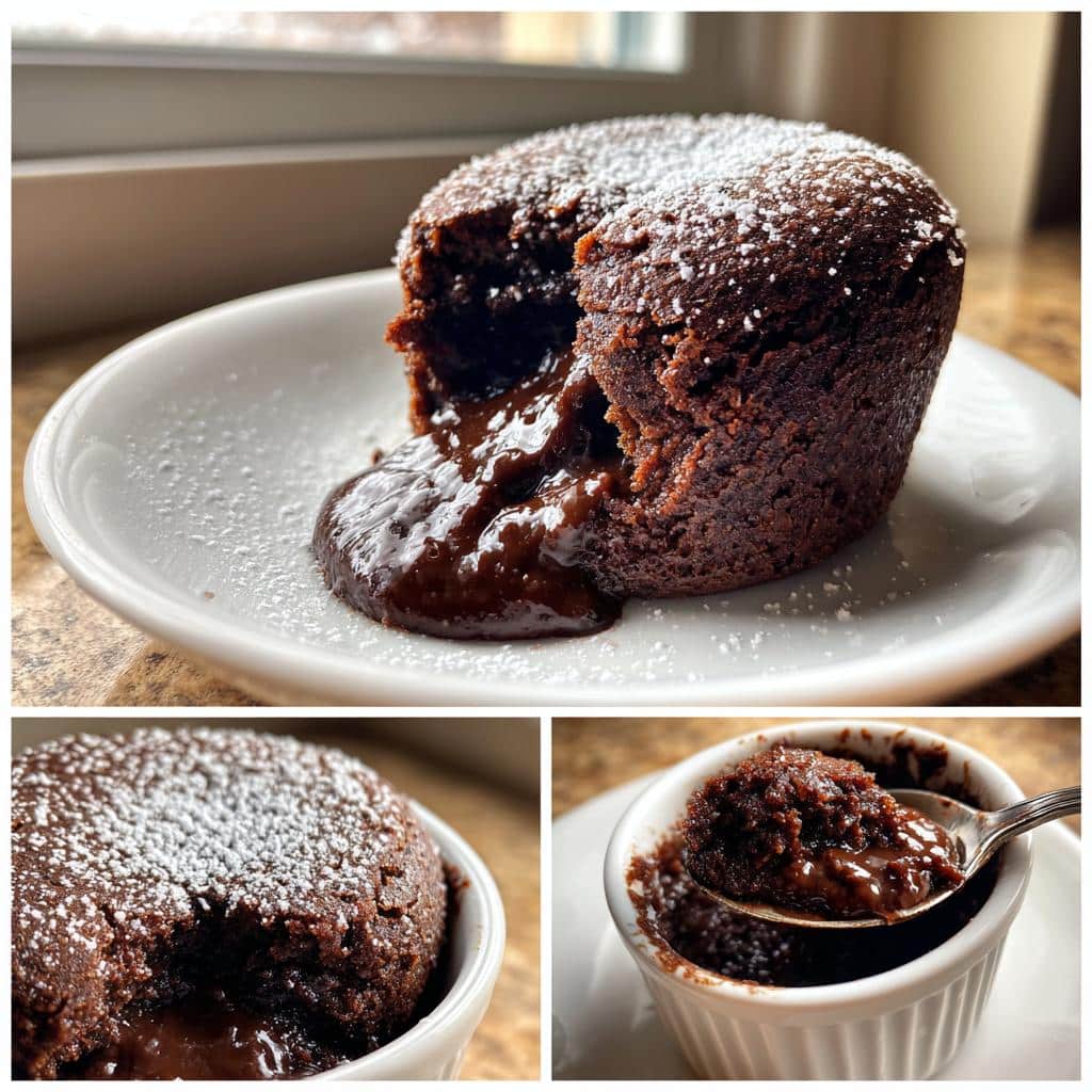air fryer lava cake from scratch
