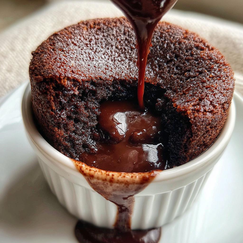 air fryer lava cake healthy - detail 1