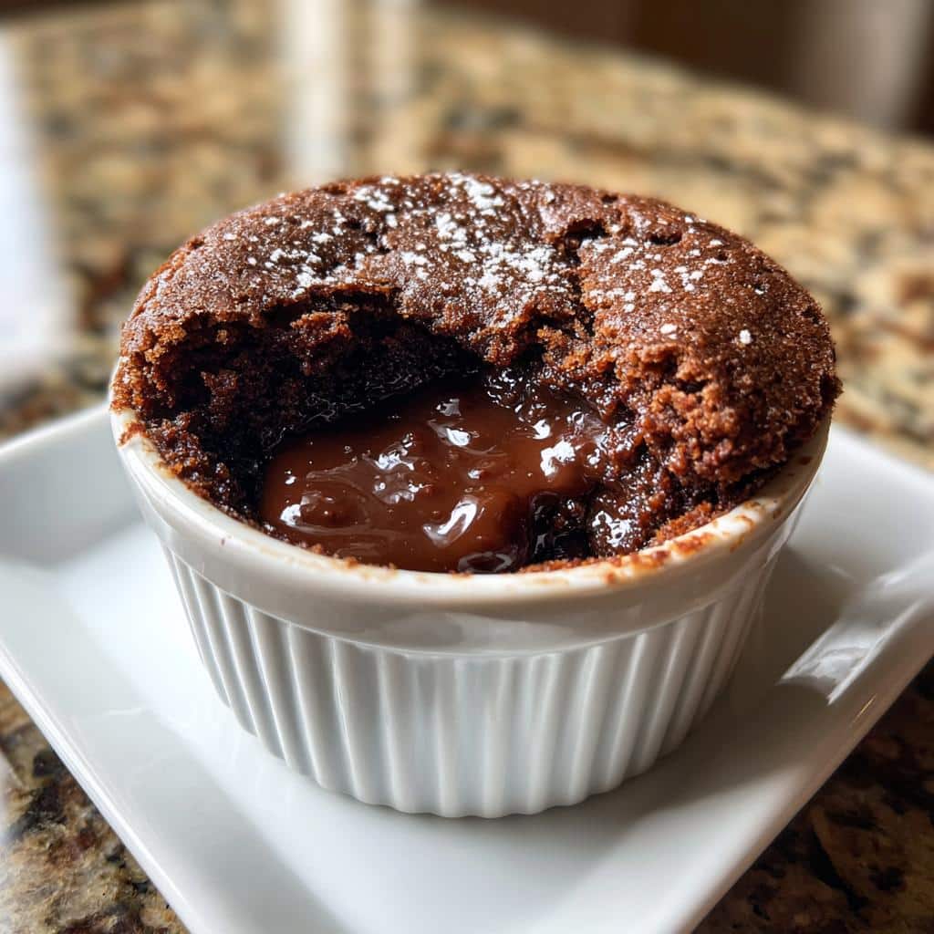 air fryer lava cake low calorie - detail 1