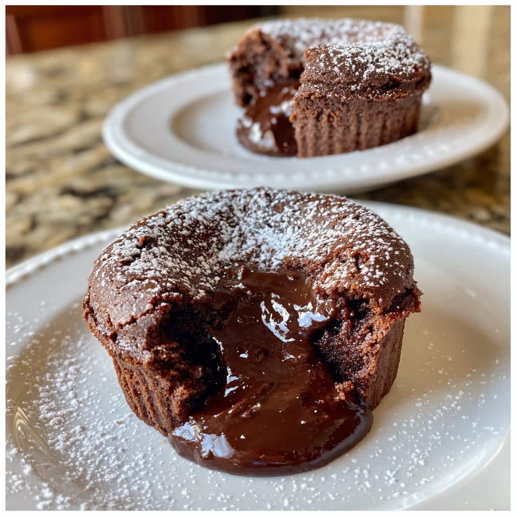 7-Minute Air Fryer Lava Cake No Bake Style - Chocolate Heaven 4 air fryer lava cake no bake style - detail 1