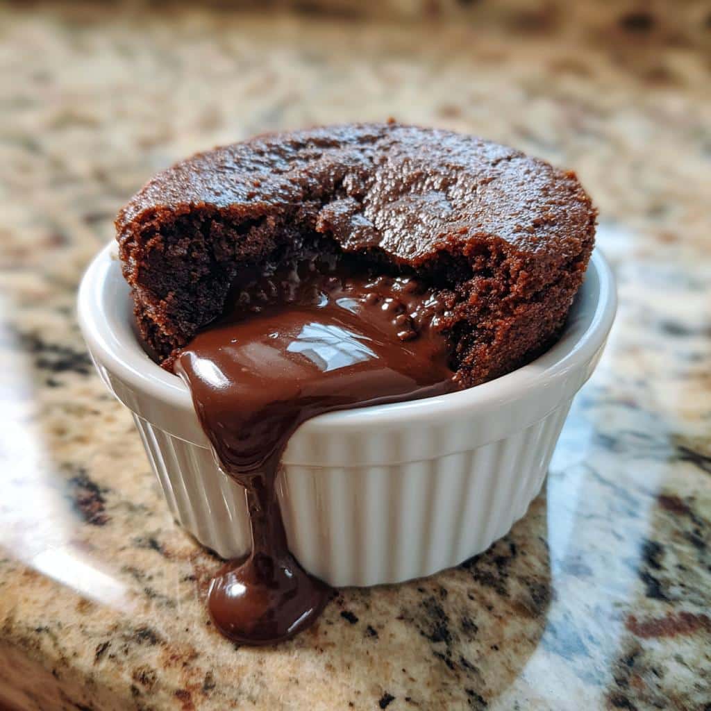 air fryer lava cake quick - detail 1