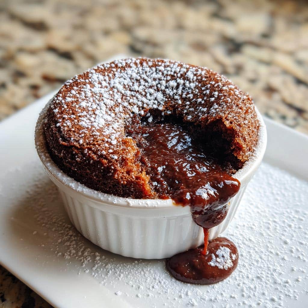 5-Minute Air Fryer Lava Cake with Simple Ingredients - Bliss! 4 air fryer lava cake simple ingredients - detail 1