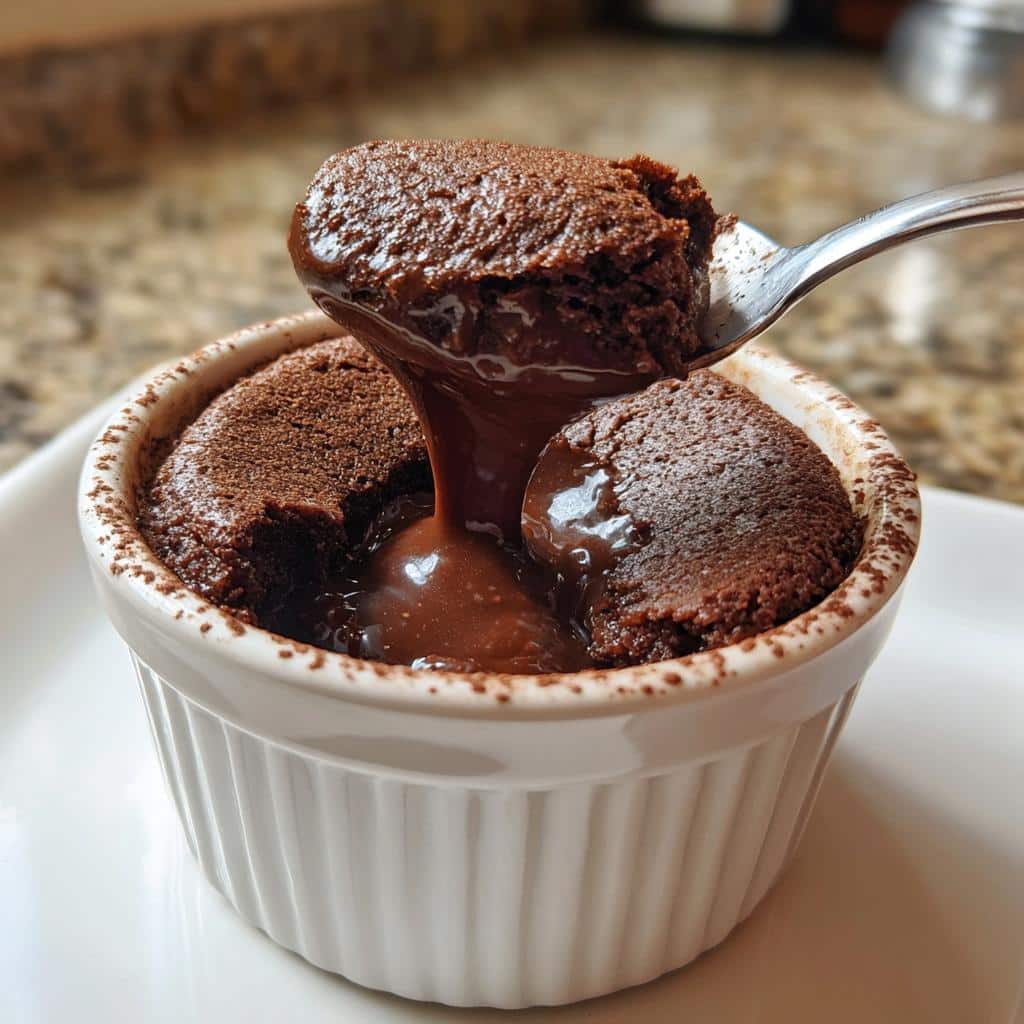 air fryer lava cake single serve
