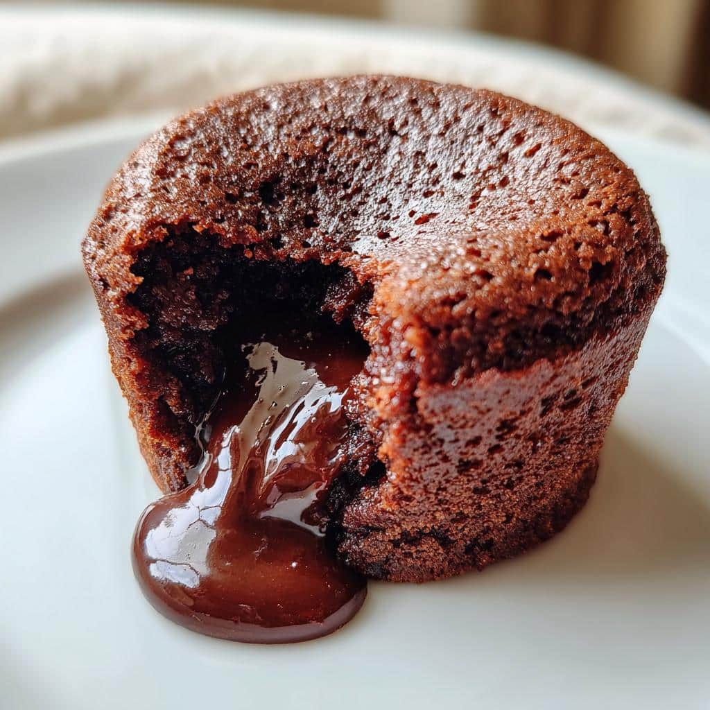 air fryer lava cake soft center - detail 1