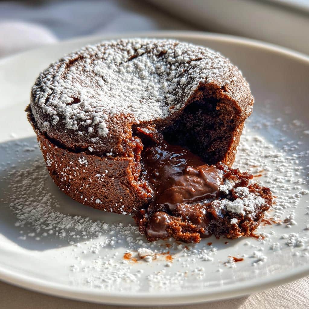 air fryer lava cake winter dessert