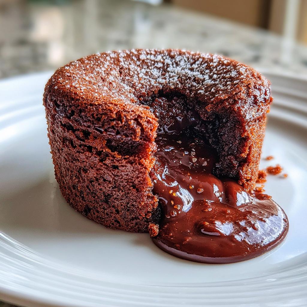 air fryer molten cake 10 minute - detail 1