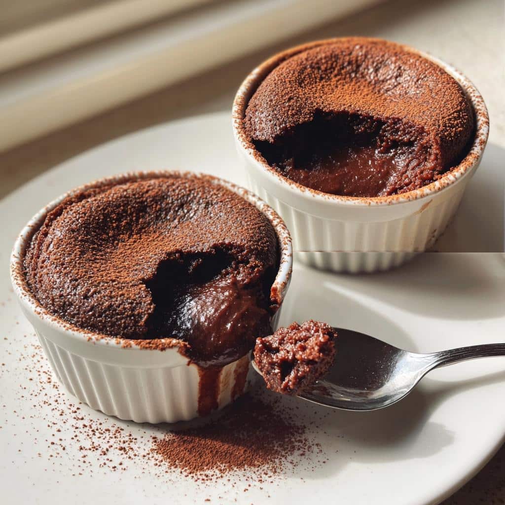 air fryer molten cake 5 minute - detail 1