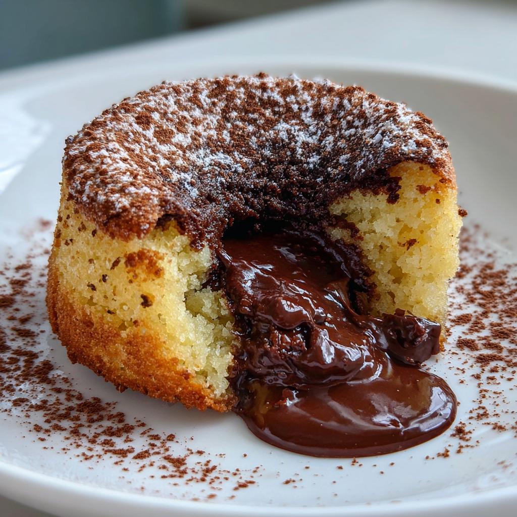 air fryer molten cake crispy - detail 1