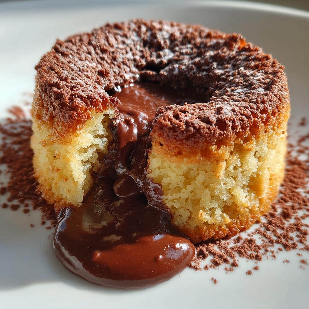 air fryer molten cake crispy