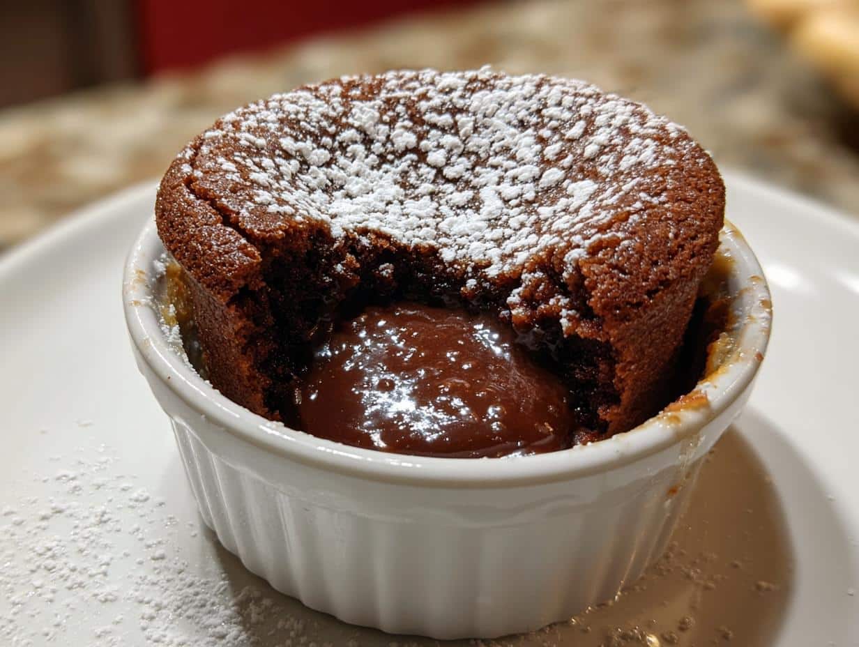 air fryer molten cake easy - detail 1