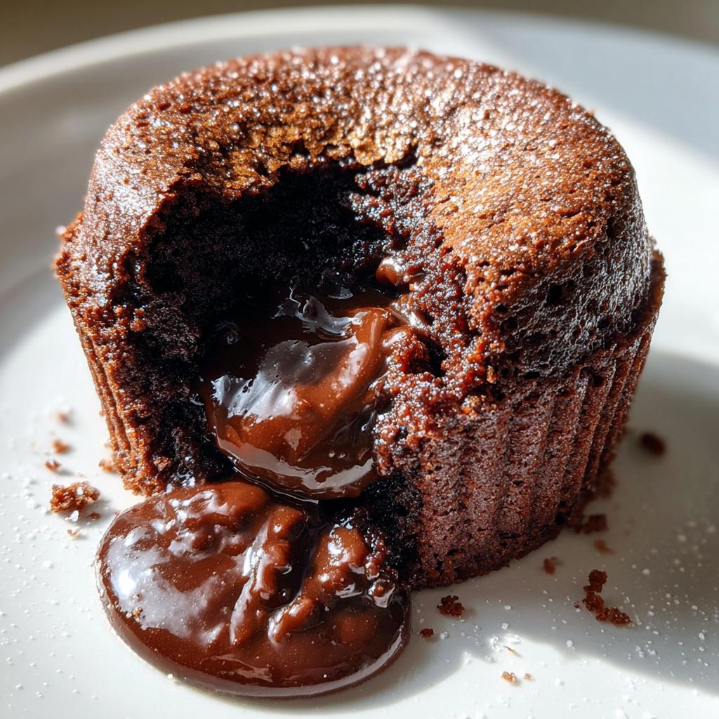 air fryer molten cake gooey - detail 1