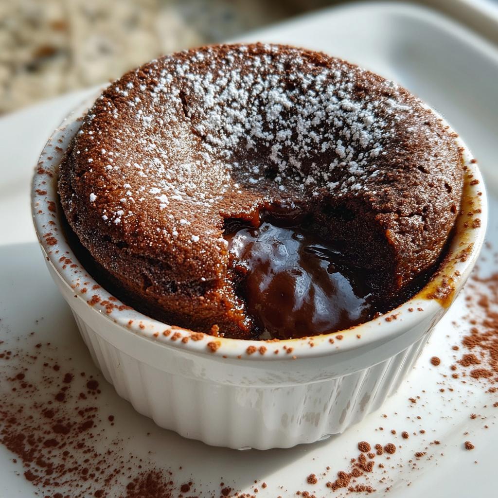 air fryer molten cake low calorie - detail 1