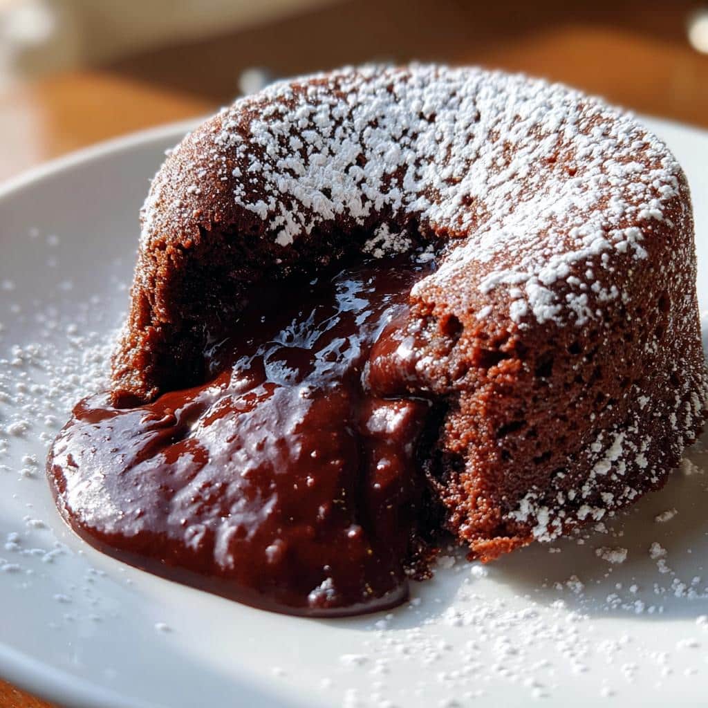 air fryer molten cake party dessert - detail 1