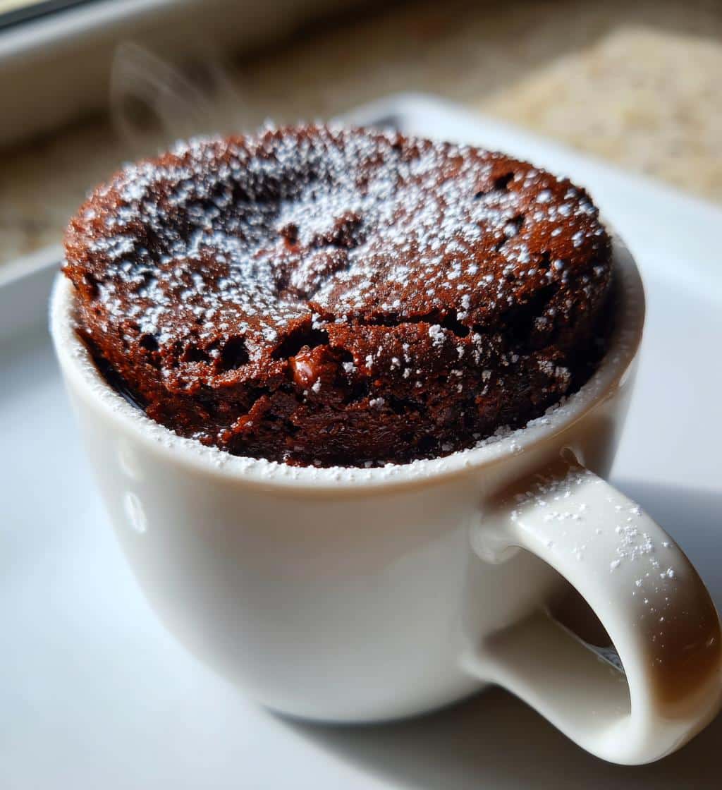 air fryer mug brownie 3 ingredient