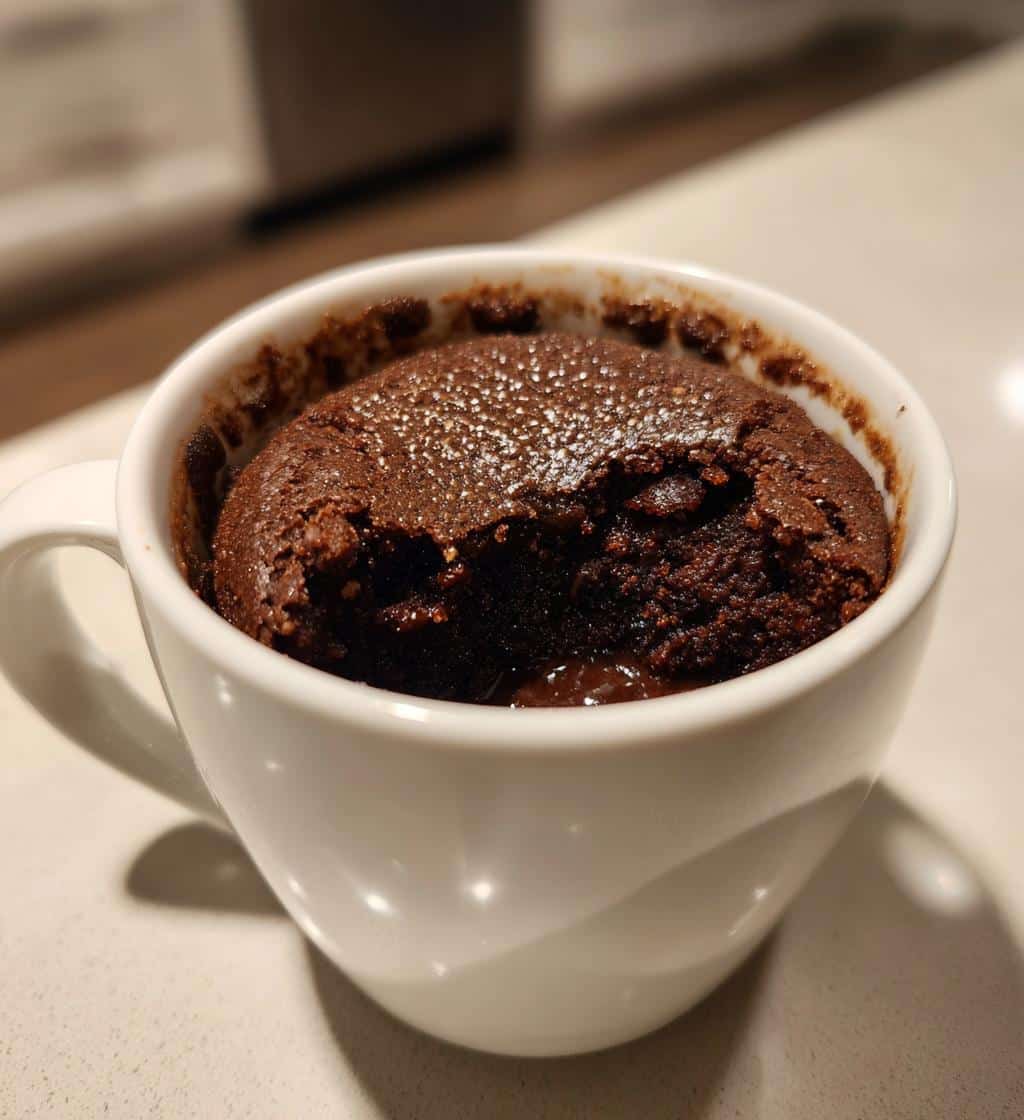 5-Ingredient Air Fryer Mug Brownie: Fast, Fudgy Bliss 4 air fryer mug brownie 5 ingredient - detail 1